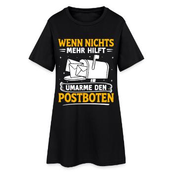 FACTEUR QUAND RIEN NE FAIT POUR SERRER LE FACTEUR DANS SES BRAS - Robe T-shirt Femme - noir - Devant
