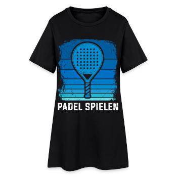 PADEL PLAY Padel Racket Sport Drôle - Robe T-shirt Femme - noir - Devant