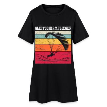 Paraglider GLEITSCHIRMFLIEGER LUSTIG - Robe T-shirt Femme - noir - Devant