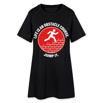 Parcours d’obstacles Parkour Life Hindernislauf - Robe T-shirt Femme - noir - Devant