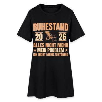 Don d’adieu de pension pour collègues à la retraite 2026 - Robe T-shirt Femme - noir - Devant
