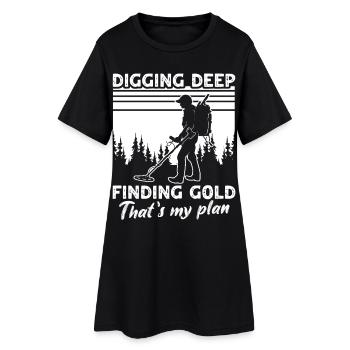 Détecteur de métaux - Robe T-shirt Femme - noir - Devant