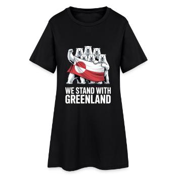 Nous soutenons le Groenland Faites disparaître l’Amérique - Robe T-shirt Femme - noir - Devant
