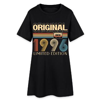 Original 1996 30 Year Birthday Party Gift - Women’s T-Shirt Dress - black - Front