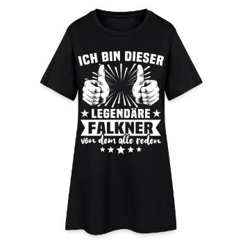 Légende du Fauconnier - Robe T-shirt Femme - noir - Devant