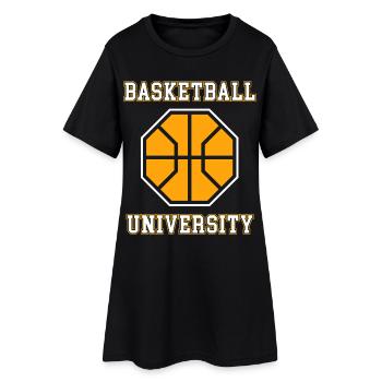Emblème de l’Université de basketball - Robe T-shirt Femme - noir - Devant