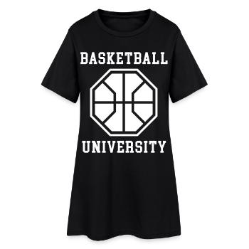 Emblème de l’Université de basketball - Robe T-shirt Femme - noir - Devant