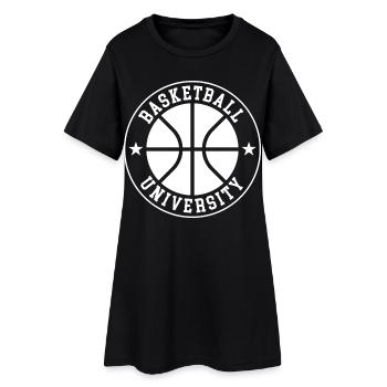 Basketball University Emblem Circle - Women’s T-Shirt Dress - black - Front