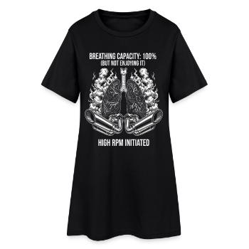 Fahrrad Rennrad Radfahrer Bikesport Mountainbike - Frauen T-Shirt-Kleid - Schwarz - Vorne