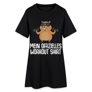 Mon t-shirt officiel de sport Capybara Gym - Robe T-shirt Femme - noir - Devant