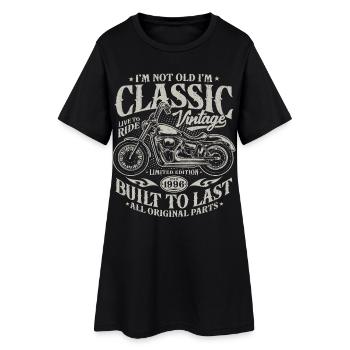 30th Birthday Motorcycle Gift 1996 Vintage - Women’s T-Shirt Dress - black - Front