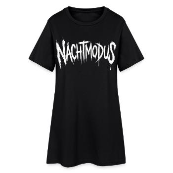 Nuit - Robe T-shirt Femme - noir - Devant