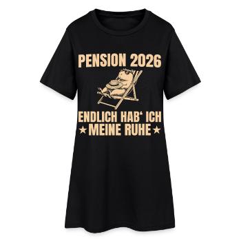 Pension 2026 Enfin j’ai la paix - Robe T-shirt Femme - noir - Devant