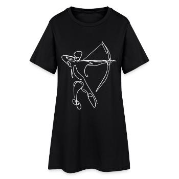 Archer Drawing - Women’s T-Shirt Dress - black - Front