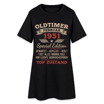75e anniversaire Homme Millésime 1951 - Robe T-shirt Femme - noir - Devant