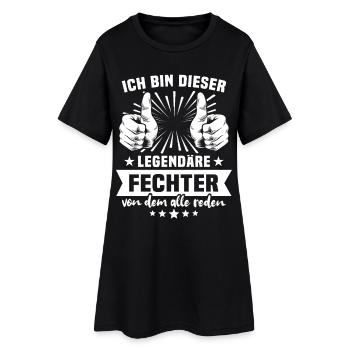 Légende de l’escrimeur - Robe T-shirt Femme - noir - Devant