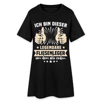Dictons Tiler - Robe T-shirt Femme - noir - Devant