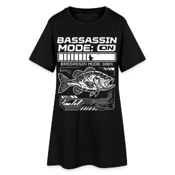 Mode Bassassin sur la pêche au bar à 100 % - Robe T-shirt Femme - noir - Devant