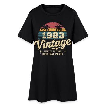 Awesome Since 1983 1983 Birthday Gift - Women’s T-Shirt Dress - black - Front