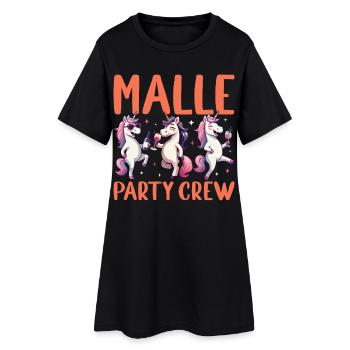 Équipe de fête Malle : Unicorn Mallorca Holidays - Robe T-shirt Femme - noir - Devant
