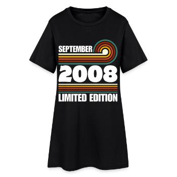 Édition limitée cadeau pour le 18e anniversaire 2008 - Robe T-shirt Femme - noir - Devant