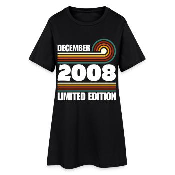 Édition limitée cadeau pour le 18e anniversaire 2008 - Robe T-shirt Femme - noir - Devant