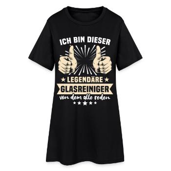 Dictons du nettoyant de verre - Robe T-shirt Femme - noir - Devant