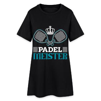 Joueur de padel PADEL MASTER Padel Sports Drôle - Robe T-shirt Femme - noir - Devant