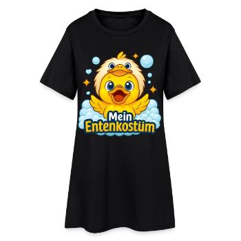 Mon costume de canard Carnaval drôle Canard Carnaval - Robe T-shirt Femme - noir - Devant