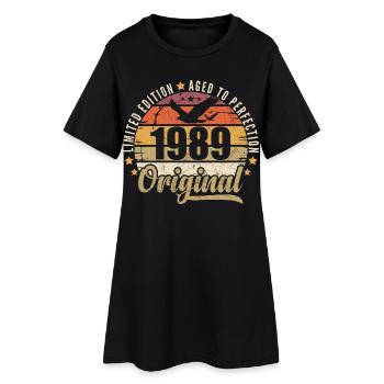1989 Cadeau d'anniversaire 1989 Original 1989 - Robe T-shirt Femme - noir - Devant