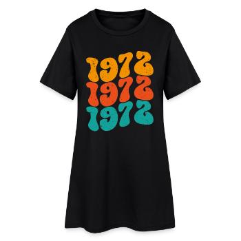 Millésime 1972 - Robe T-shirt Femme - noir - Devant
