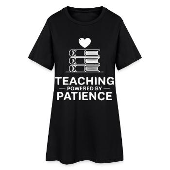 Enseigner par la patience - Robe T-shirt Femme - noir - Devant