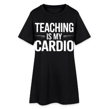 L’enseignement est mon design humoristique pour mon professeur de cardio - Robe T-shirt Femme - noir - Devant