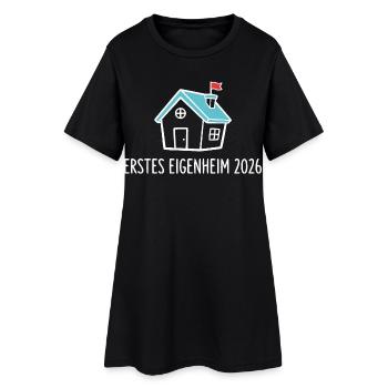 Propriété immobilière 2026 – Construction de maison - Robe T-shirt Femme - noir - Devant