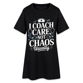 Éducateur en soins infirmiers I Coach Nurse Instructeur - Robe T-shirt Femme - noir - Devant