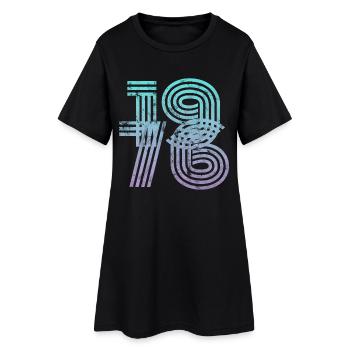 Millésime 1976 - Robe T-shirt Femme - noir - Devant