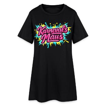 Karnevalsmaus Lustig Süß Party Geschenk - Frauen T-Shirt-Kleid - Schwarz - Vorne
