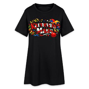 Karnevalsmaus Geschenk - Für Köln Fans - Frauen T-Shirt-Kleid - Schwarz - Vorne
