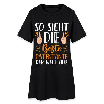 Voilà à quoi ressemble la meilleure marraine du monde - Robe T-shirt Femme - noir - Devant