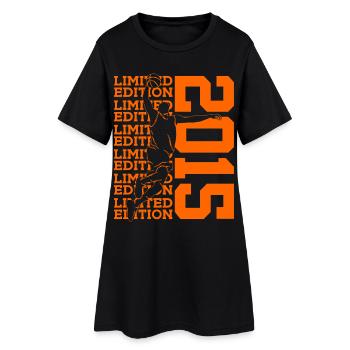 ÉDITION LIMITÉE 2015 BASKETBALL 11E ANNIVERSAIRE - Robe T-shirt Femme - noir - Devant