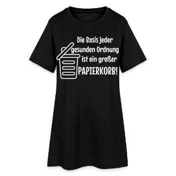 Ordre de base : Grande corbeille à papier Witzer Dit Office - Robe T-shirt Femme - noir - Devant