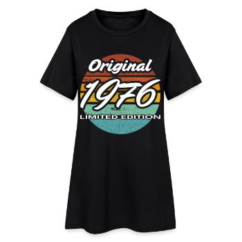 50e anniversaire 1976 cadeau pour hommes et femmes - Robe T-shirt Femme - noir - Devant