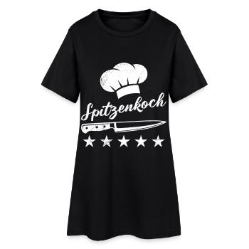 Köche SPITZENKOCH Gastronomie Küchenchef Lustiges - Frauen T-Shirt-Kleid - Schwarz - Vorne