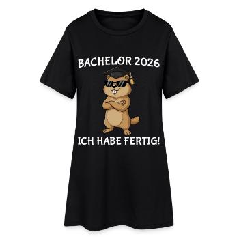 Bachelor's Examination 2026 Passed Degree Studies - Women’s T-Shirt Dress - black - Front