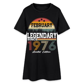 Legends est né en février 1976 - Robe T-shirt Femme - noir - Devant