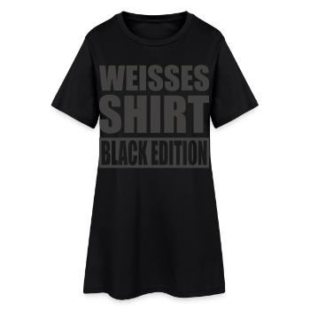 Sarcasme Black Edition : Chemise Blanche Funny Goth - Robe T-shirt Femme - noir - Devant