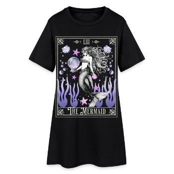 The Mermaid Mystical Tarot - Women’s T-Shirt Dress - black - Front