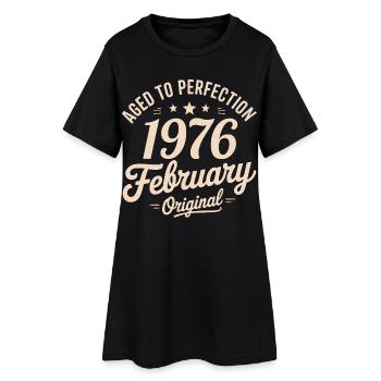 Février 1976 - February 1976 - Women’s T-Shirt Dress - black - Front