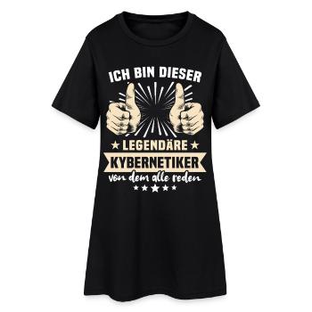 Kybernetiker Sprüche - Frauen T-Shirt-Kleid - Schwarz - Vorne