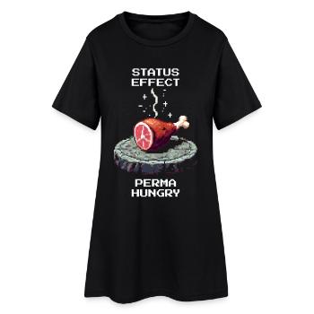 Toujours affamé | Chasseur, Collectionneur, Humour - Robe T-shirt Femme - noir - Devant